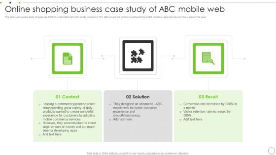 Online Shopping Business Case Study Of Abc Mobile Web Ppt PowerPoint Presentation Gallery Information PDF Online Shopping Business Case Study Of Abc Mobile Web Ppt PowerPoint Presentation Gallery Information PDF