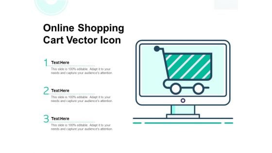 Online Shopping Cart Vector Icon Ppt PowerPoint Presentation Inspiration Graphic Images PDF