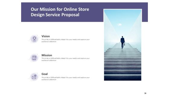 Online Store Design Service Proposal Ppt PowerPoint Presentation Complete Deck With Slides Slide30