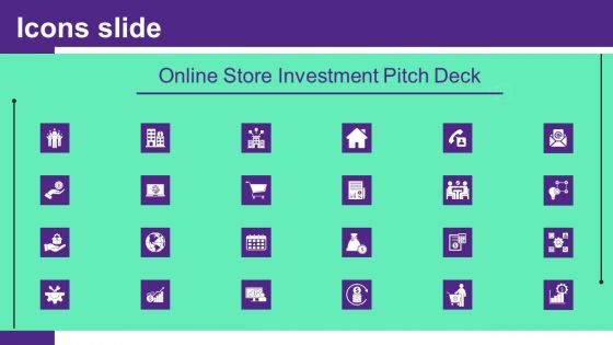 Online Store Investment Pitch Deck Icons Slide Download PDF