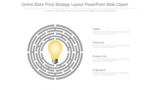 Online Store Price Strategy Layout Powerpoint Slide Clipart