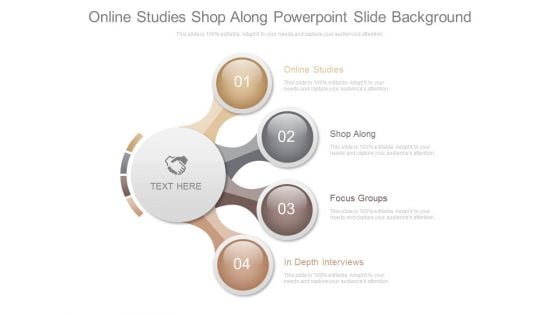 Online Studies Shop Along Powerpoint Slide Background
