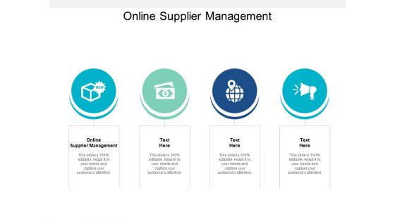 Online Supplier Management Ppt PowerPoint Presentation Styles Master Slide