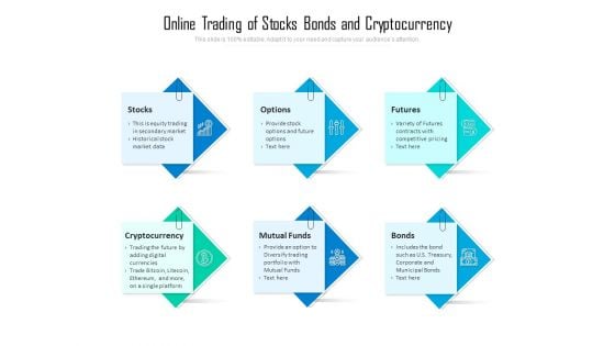 Online Trading Of Stocks Bonds And Cryptocurrency Ppt PowerPoint Presentation Slides Grid PDF