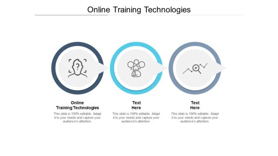 Online Training Technologies Ppt PowerPoint Presentation Portfolio Clipart Images Cpb