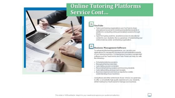 Online Tutoring Platforms Service Cont Ppt Professional Graphics Download PDF