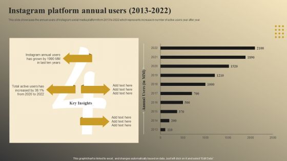 Online Video Model Company Profile Instagram Platform Annual Users 2013 To 2022 Ideas PDF