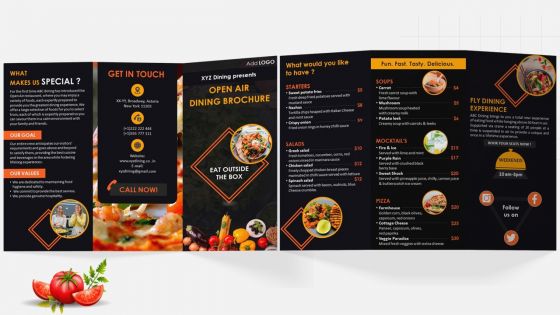 Open Air Dining Brochure Trifold