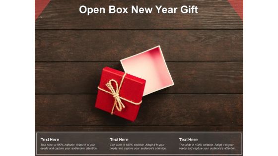 Open Box New Year Gift Ppt PowerPoint Presentation Pictures Deck