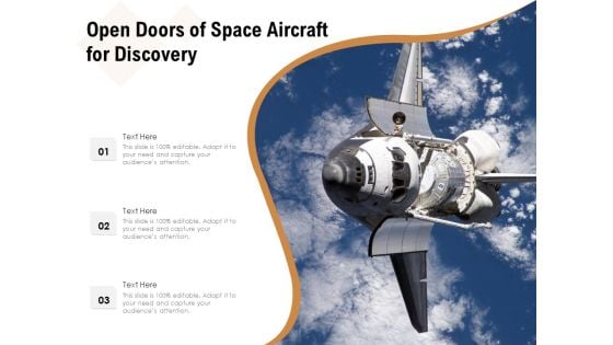 Open Doors Of Space Aircraft For Discovery Ppt PowerPoint Presentation File Gallery PDF