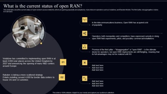 Open Radio Access Network IT What Is The Current Status Of Open RAN Structure PDF