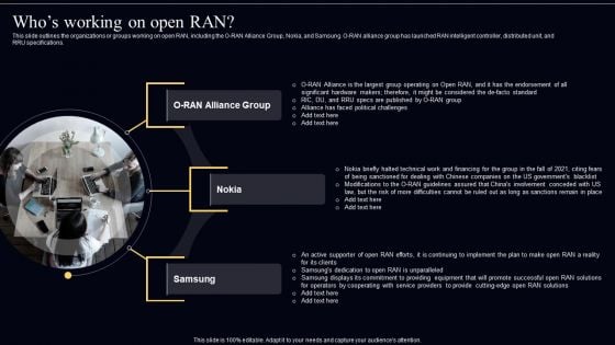 Open Radio Access Network IT Whos Working On Open RAN Graphics PDF