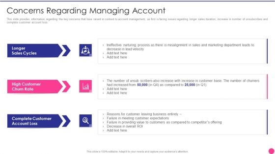 Operating B2B Sales Concerns Regarding Managing Account Brochure PDF