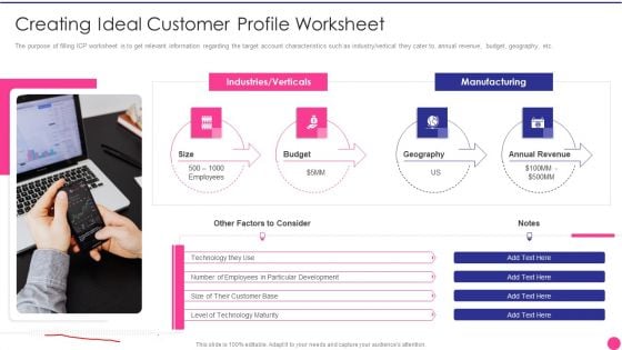 Operating B2B Sales Creating Ideal Customer Profile Worksheet Sample PDF