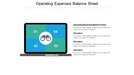 Operating Expenses Balance Sheet Ppt PowerPoint Presentation Inspiration Graphics Pictures Cpb