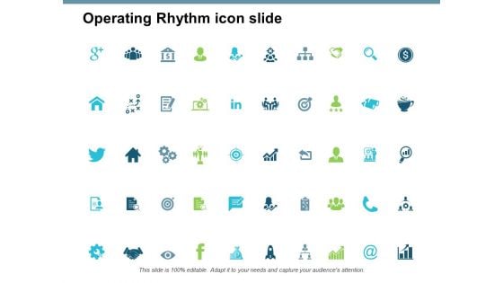 Operating Rhythm Icon Slide Ppt PowerPoint Presentation Pictures Designs Download