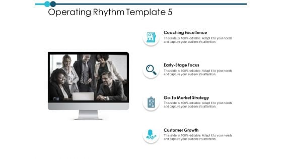 Operating Rhythm Template Coaching Excellence Ppt PowerPoint Presentation File Slide