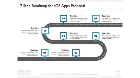 operating system application 7 step roadmap for ios apps proposal ppt pictures clipart pdf
