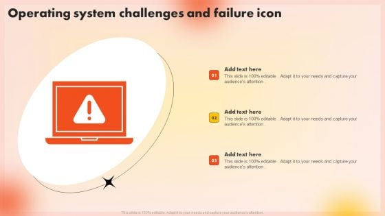 Operating System Challenges And Failure Icon Information PDF