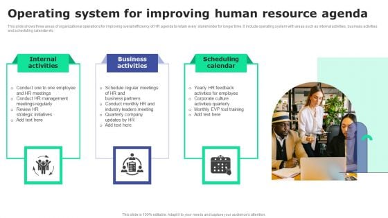 Operating System For Improving Human Resource Agenda Infographics PDF