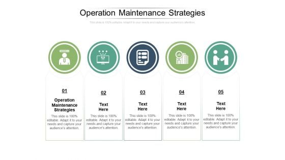 Operation Maintenance Strategies Ppt PowerPoint Presentation Model Graphic Images Cpb