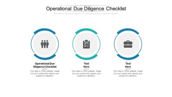 Operational Due Diligence Checklist Ppt PowerPoint Presentation Inspiration Layouts Cpb