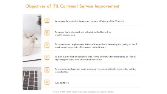 Operational Evaluation Rigorous Service Enhancement Objectives Of ITIL Continual Service Improvement Slides PDF