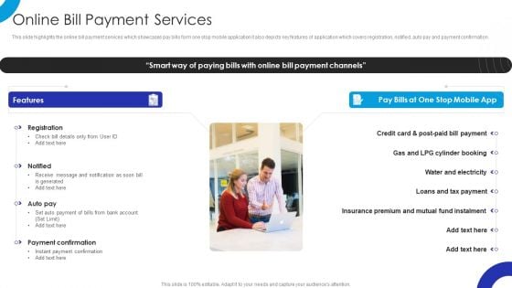 Operational Innovation In Banking Online Bill Payment Services Ppt File Elements PDF