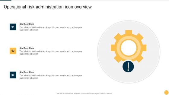 Operational Risk Administration Icon Overview Mockup PDF