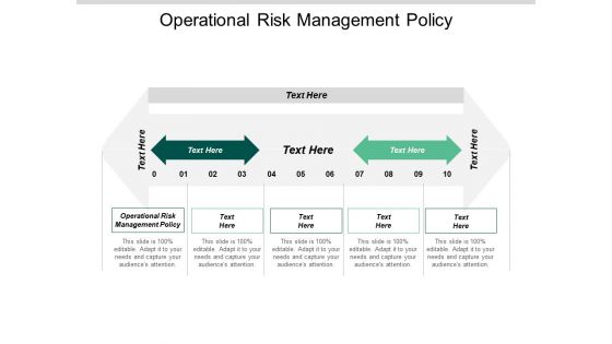 Operational Risk Management Policy Ppt PowerPoint Presentation Ideas Show Cpb