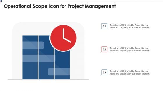 Operational Scope Icon For Project Management Formats PDF