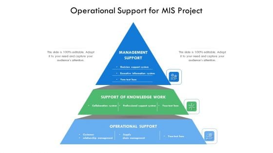 Operational Support For MIS Project Ppt Infographics Background Designs PDF