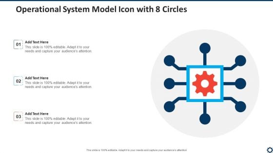 Operational System Model Icon With 8 Circles Summary PDF