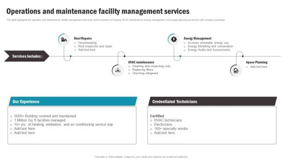 Operations And Maintenance Facility Management Services Mockup PDF