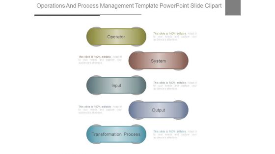 Operations And Process Management Template Powerpoint Slide Clipart