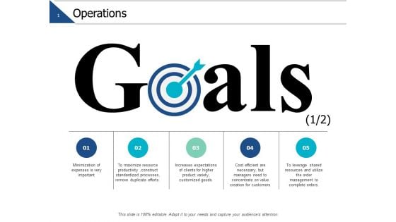 Operations Goals Target Ppt PowerPoint Presentation Layout