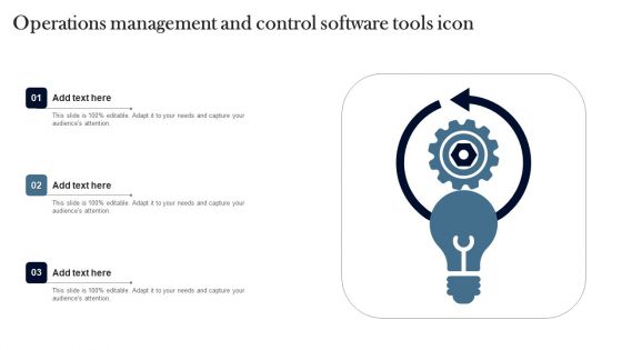 Operations Management And Control Software Tools Icon Themes PDF