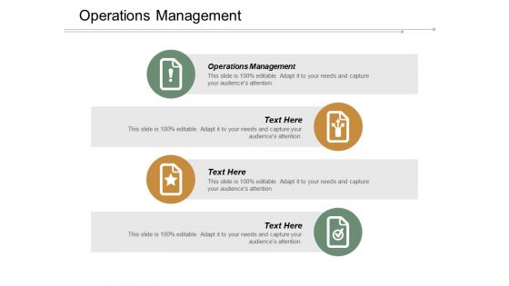Operations Management Ppt Powerpoint Presentation Infographic Template Show Cpb