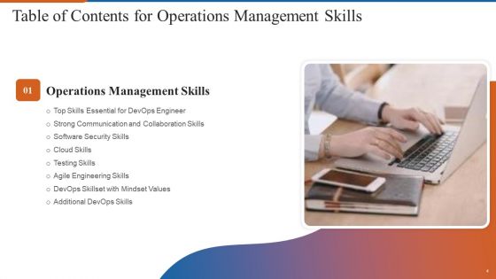 Operations Management Skills Ppt PowerPoint Presentation Complete Deck With Slides
