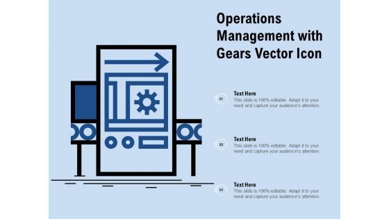 Operations Management With Gears Vector Icon Ppt PowerPoint Presentation Slides Example PDF