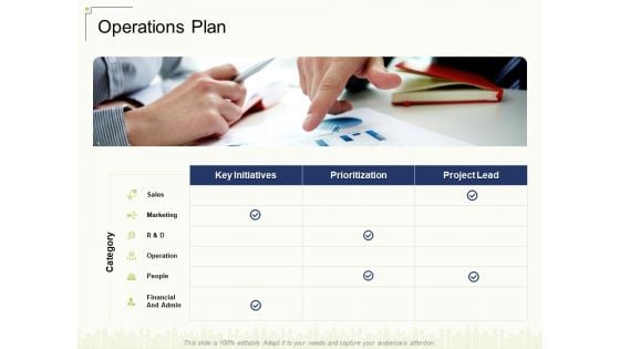 Operations Plan Ppt Icon Grid PDF