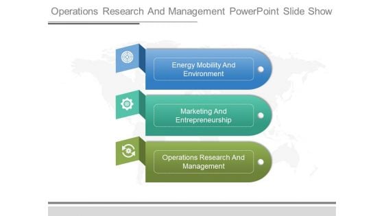 Operations Research And Management Powerpoint Slide Show