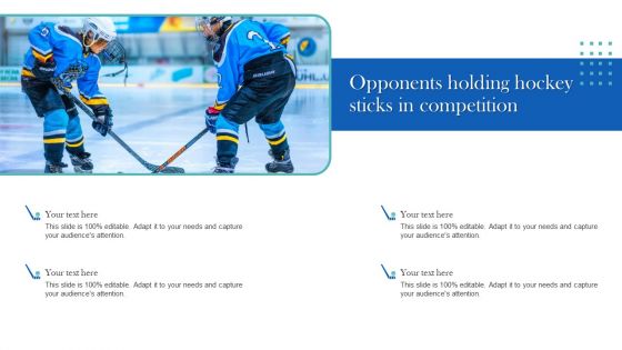 Opponents Holding Hockey Sticks In Competition Introduction PDF