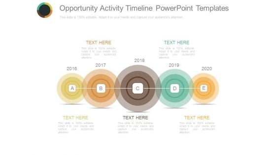 Opportunity Activity Timeline Powerpoint Templates