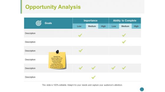 Opportunity Analysis Ppt PowerPoint Presentation Infographics Themes