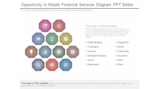 Opportunity In Mobile Financial Services Diagram Ppt Slides Opportunity In Mobile Financial Services Diagram Ppt Slides