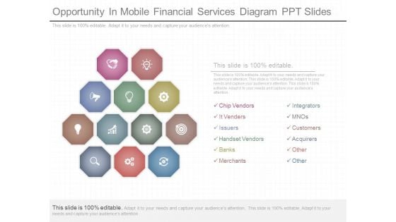 Opportunity In Mobile Financial Services Diagram Ppt Slides