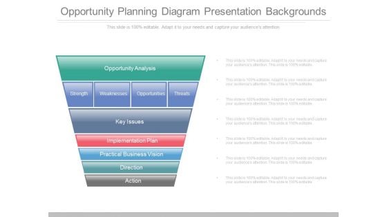 Opportunity Planning Diagram Presentation Backgrounds Opportunity Planning Diagram Presentation Backgrounds
