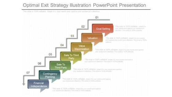 Optimal Exit Strategy Illustration Powerpoint Presentation