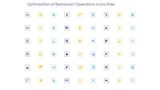 Optimization Of Restaurant Operations Icons Slide Ppt Inspiration Show PDF